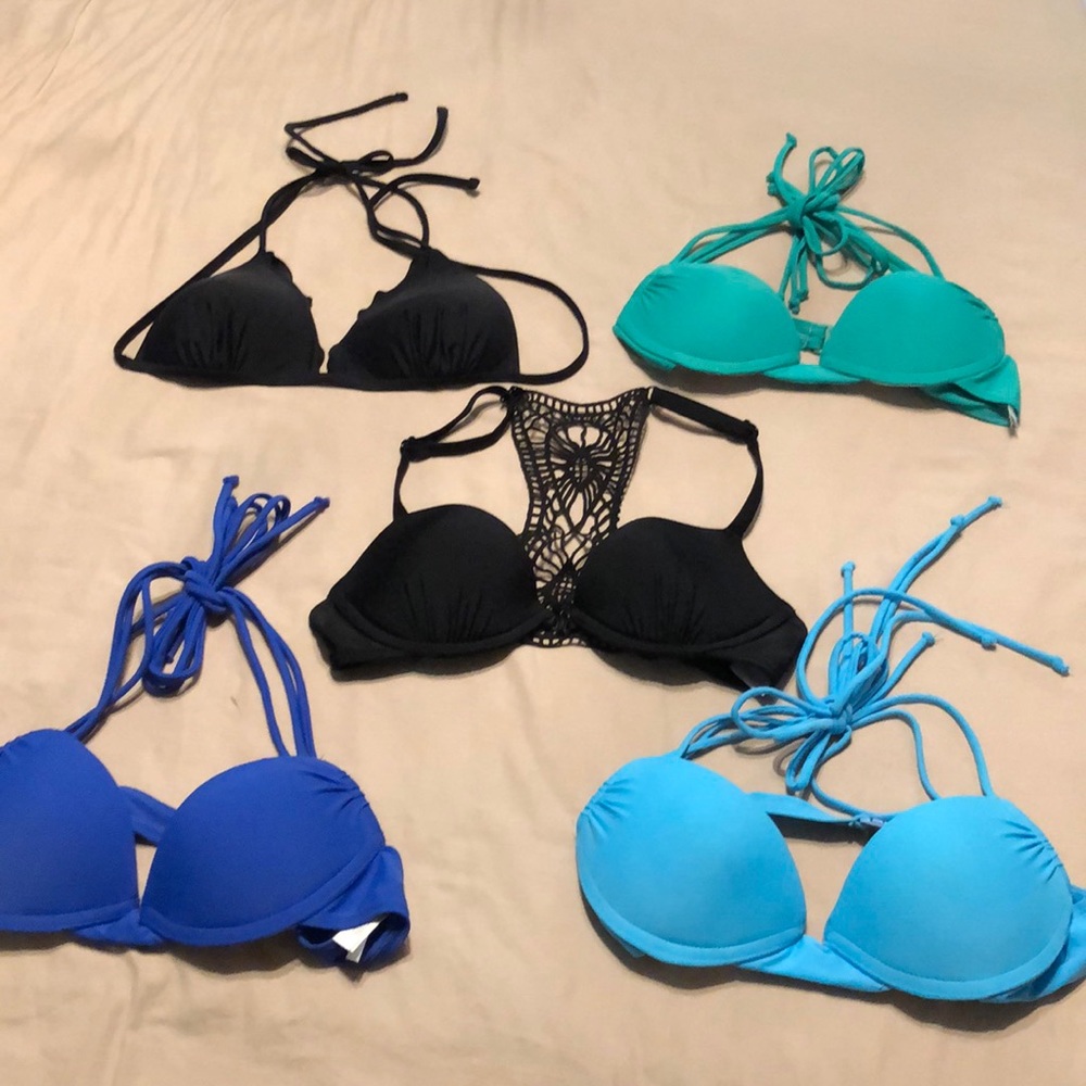 Push up Bikini tops xs and s will fit 32a/b